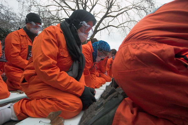 Amnesty 'Close Guantanamo' demo, US Embassy, London &copy; Peter Marshall, 2007