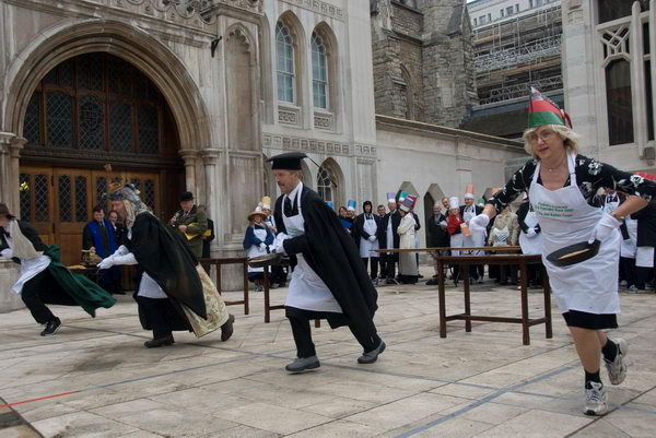 Pancake Race &copy; 2007, Peter Marshall