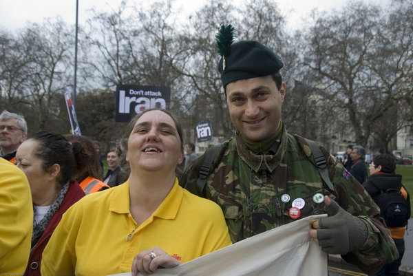 Stop Trident, Troops out of Iraq &copy; 2007, Peter Marshall