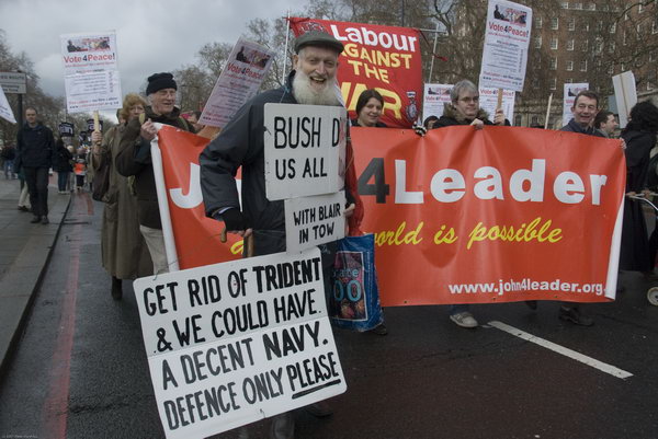 Stop Trident, Troops out of Iraq &copy; 2007, Peter Marshall