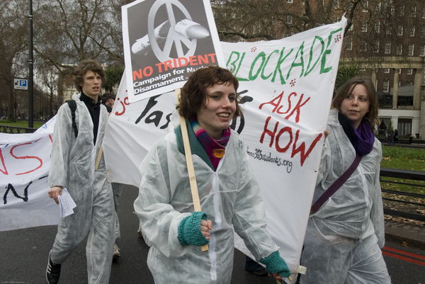 Stop Trident, Troops out of Iraq &copy; 2007, Peter Marshall