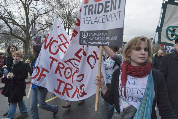 Stop Trident, Troops out of Iraq &copy; 2007, Peter Marshall