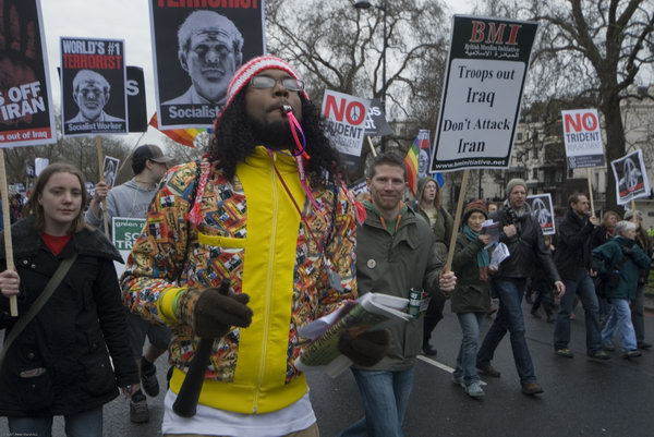 Stop Trident, Troops out of Iraq &copy; 2007, Peter Marshall